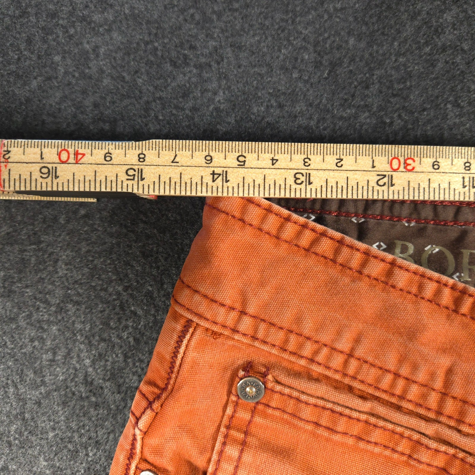 Prana Pants Size 28×32 Organic Cotton Burnt Sienna Slim Fit Medium Wash