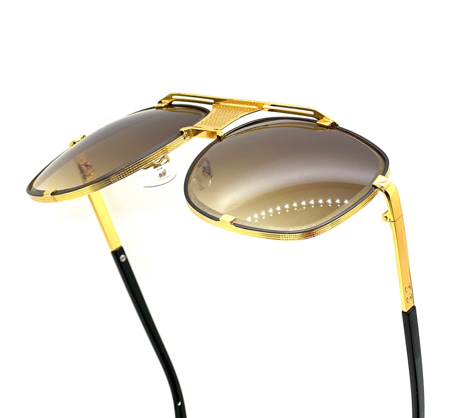 Luxury Sun Glasses Outdoor Driving Retro Black Gradient Lens Classic Eye Glasses