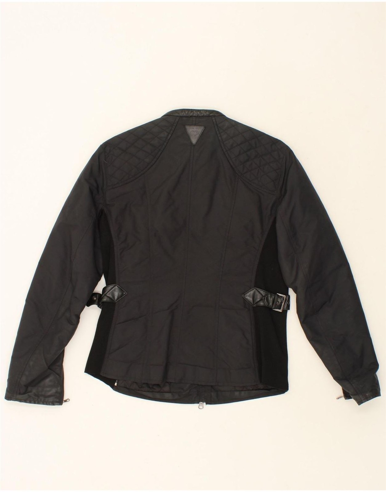 ESCADA Womens Utility Jacket IT 40 Small Black AY07