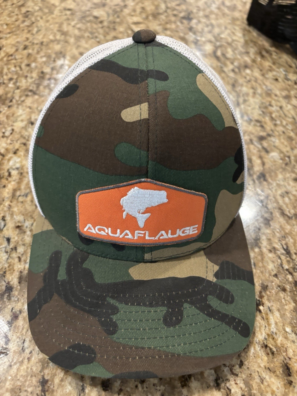 AquaFlauge Camouflage Mesh Back Trucker Hat Men’s One Size Green Brown