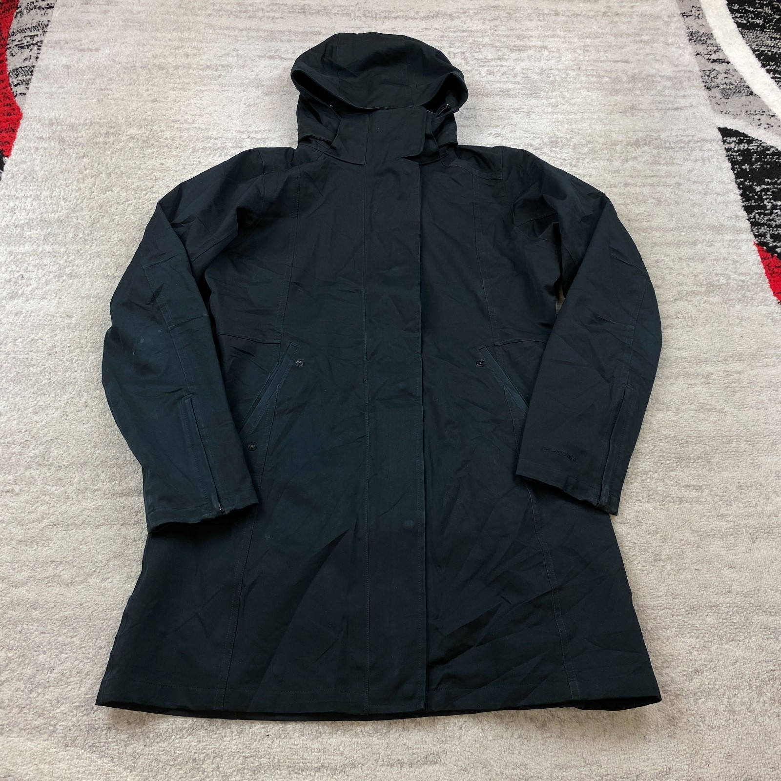 Patagonia Tres 3-in-1 Parka Shell Jacket Medium Black Full Zip 28407 Prep Womens