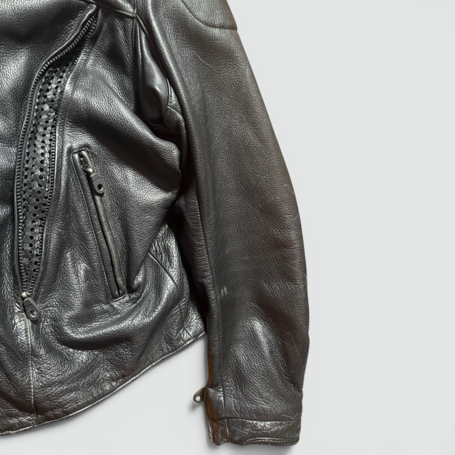 Harley Davidson FXRG series 1 Leather Motorcycle Jacket – Large armored Biker