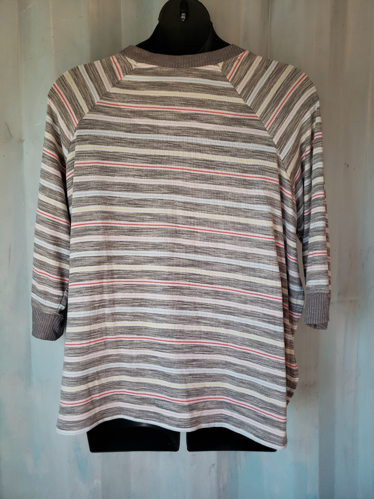 Secret Treasures PJ Top Size L – 3X Gray Multi Color Stripes or Animal Print