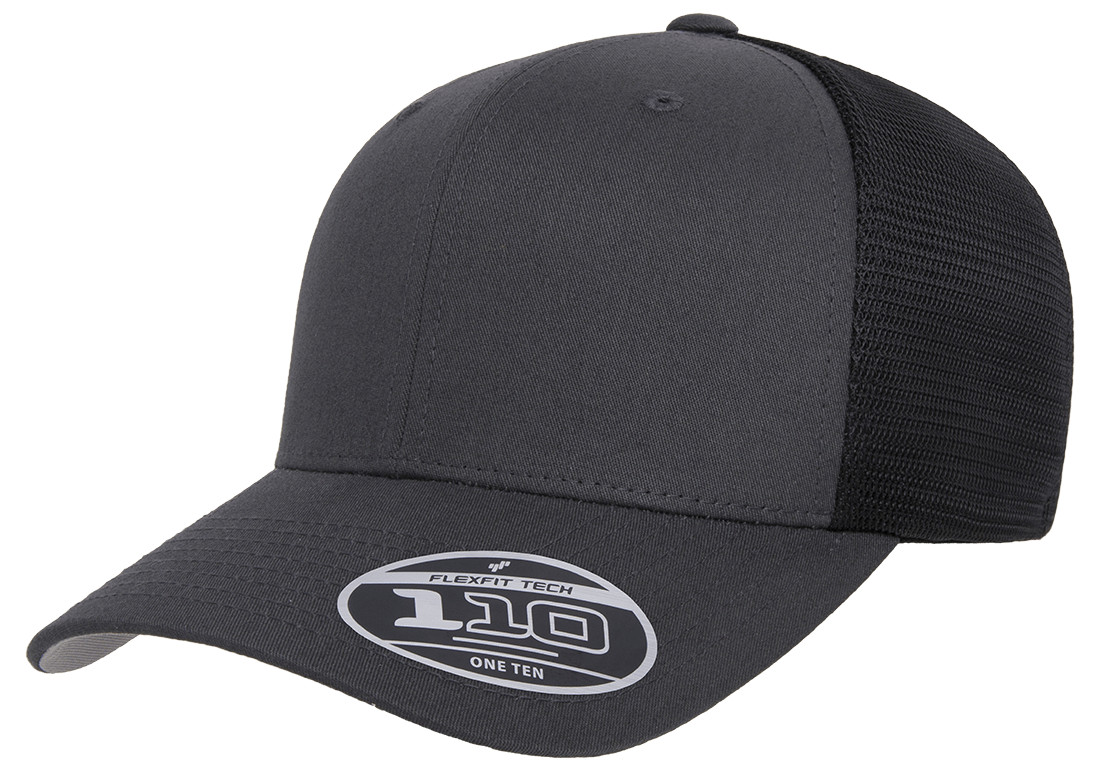 Flexfit Trucker Hat 110 6 Panel Adjustable OSFM Mesh Cap 2-Tone Flex Fit 110M/MT
