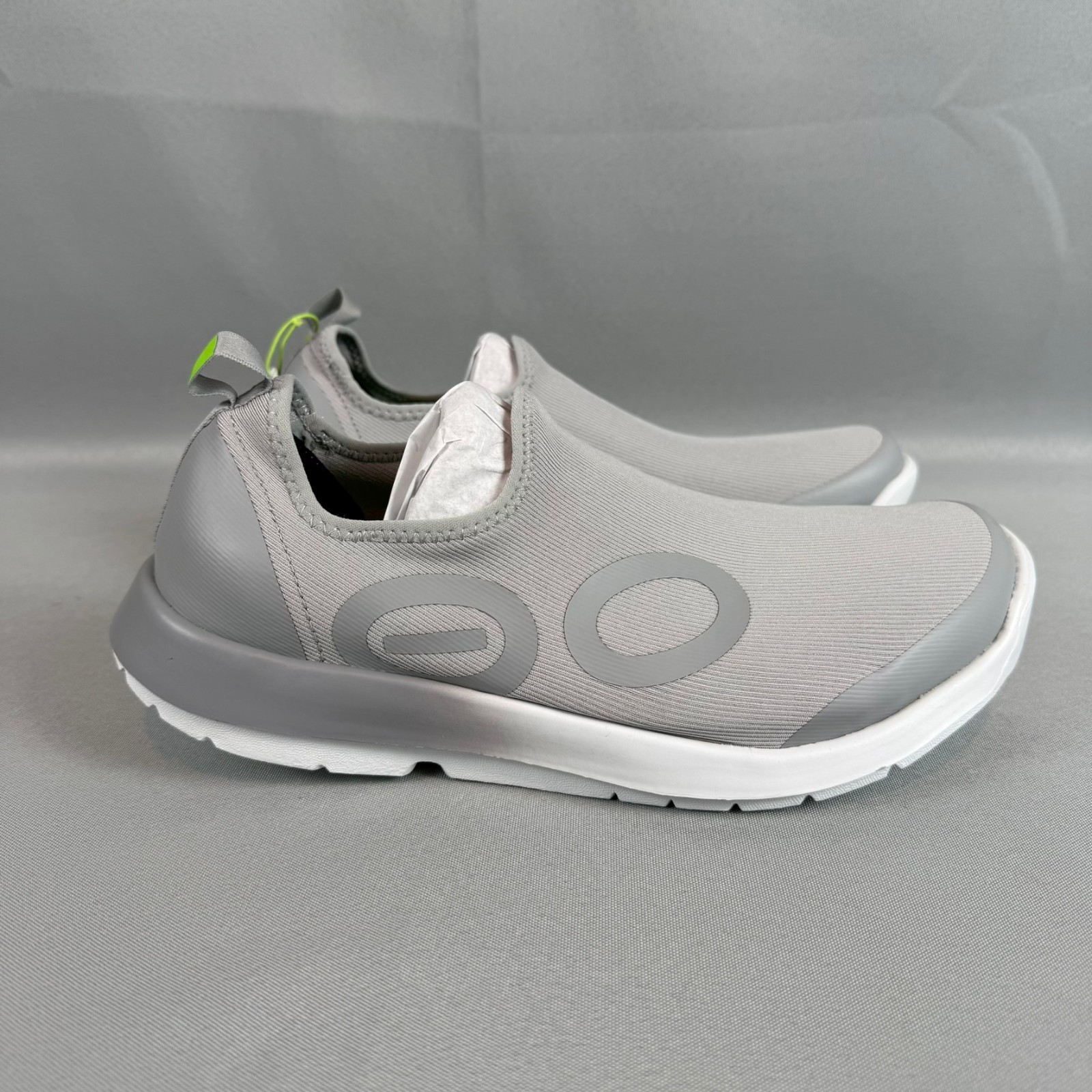 Oofos OOmg Sport Recovery Sneakers Mens 9 Slate Fade Gray Slip-On Light New NIB