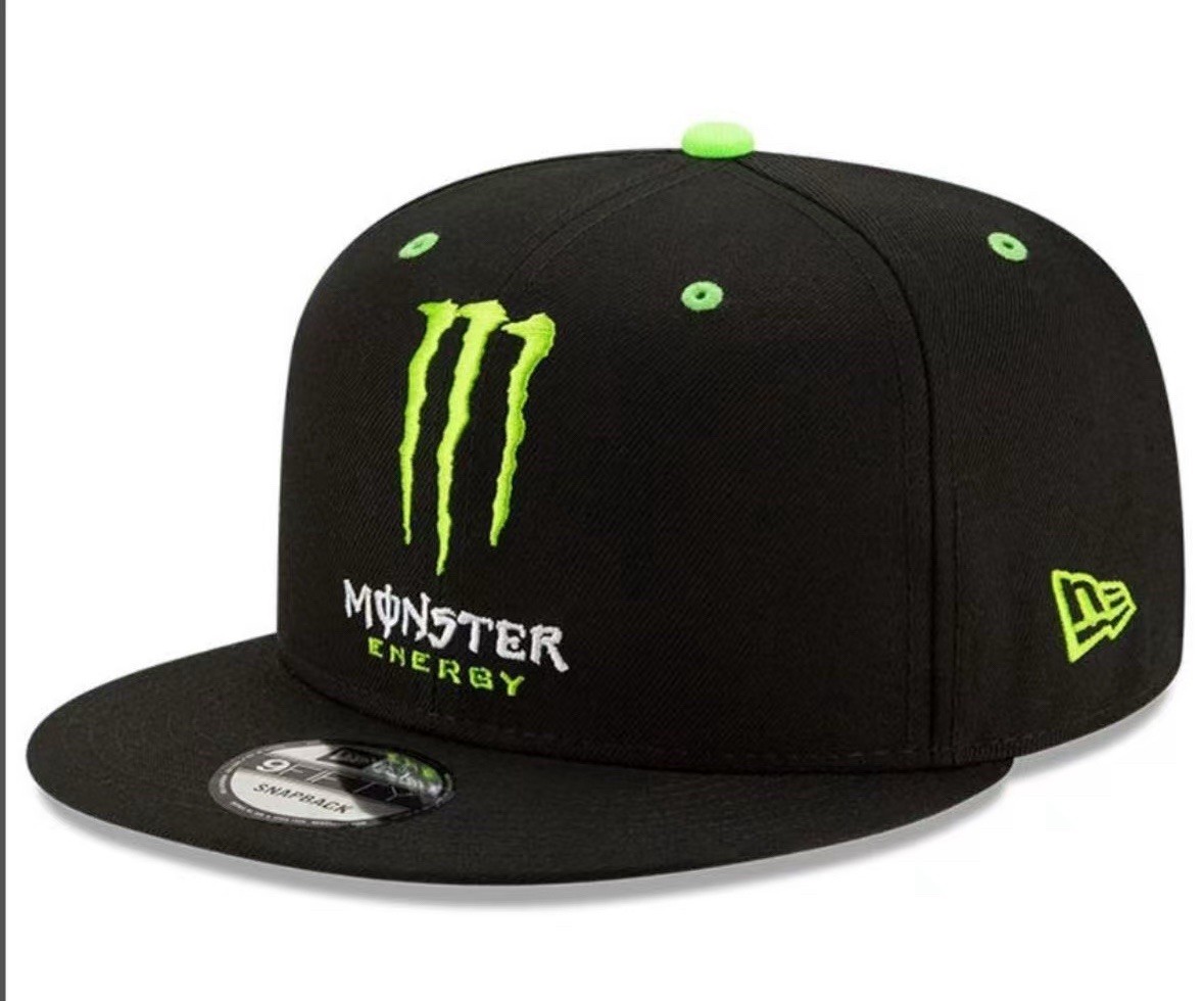 Monster Energy Men’s Casual Embroidered Adjustable Flat Brim Baseball Cap Hat🙀