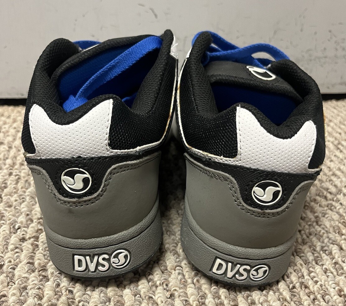 Mens DVS Transom Skate Shoes – Size 8 – Blue/White/Black CLEAN Retro Skateboard