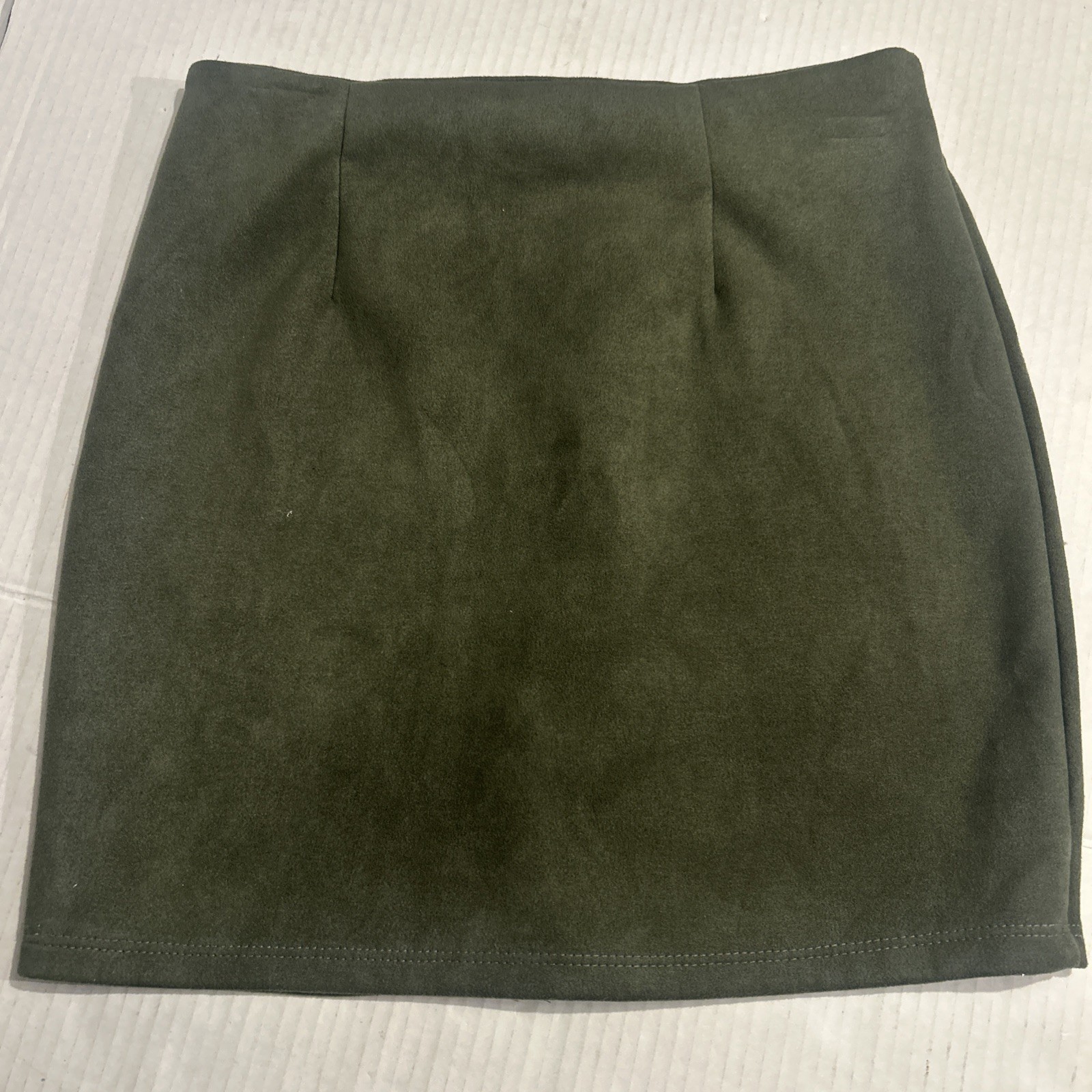 Windsor Olive green Lace Up mini skirt Size Small Polyester Spandex Blend