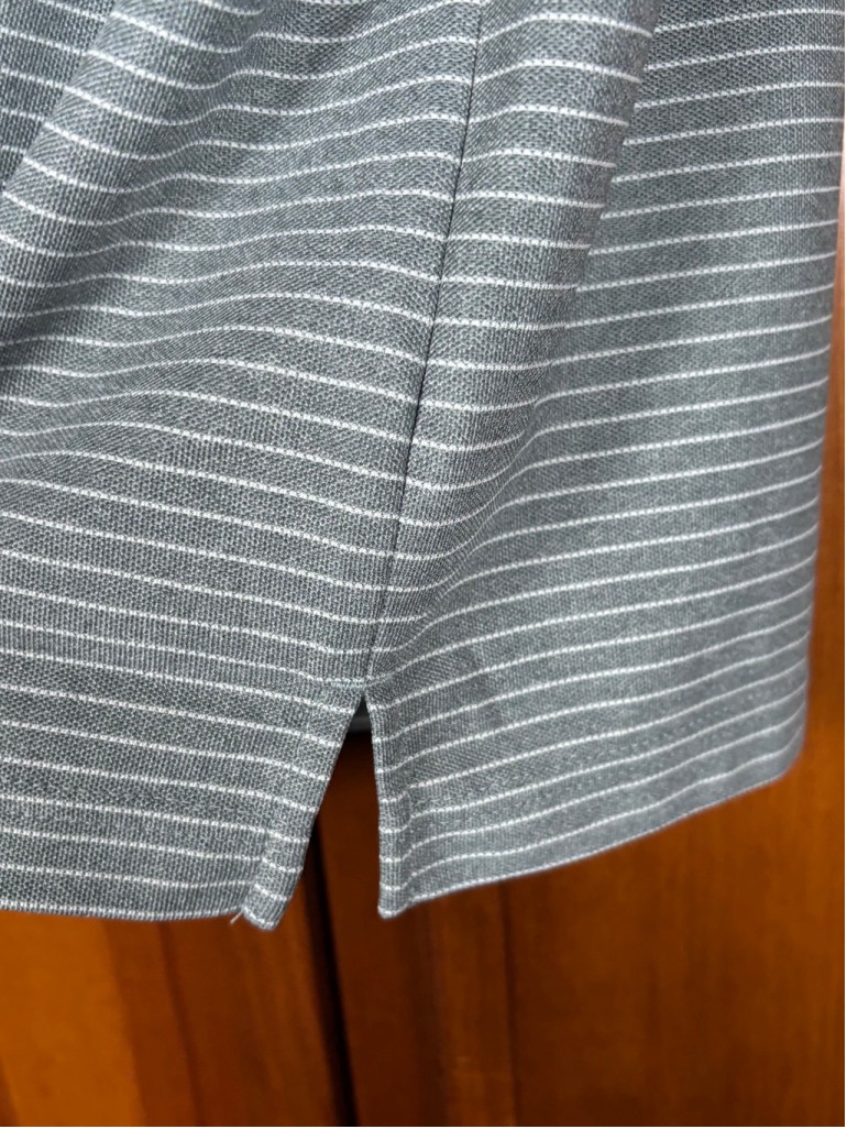 Antigua Collared Polo Shirt Esteem Mini Stripes “Master of Mixes” Gray M XL NWT