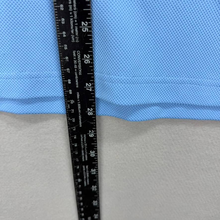 Columbia PFG Polo Shirt Mens Large Blue Omni-Wick Omni Shade Golf Performance