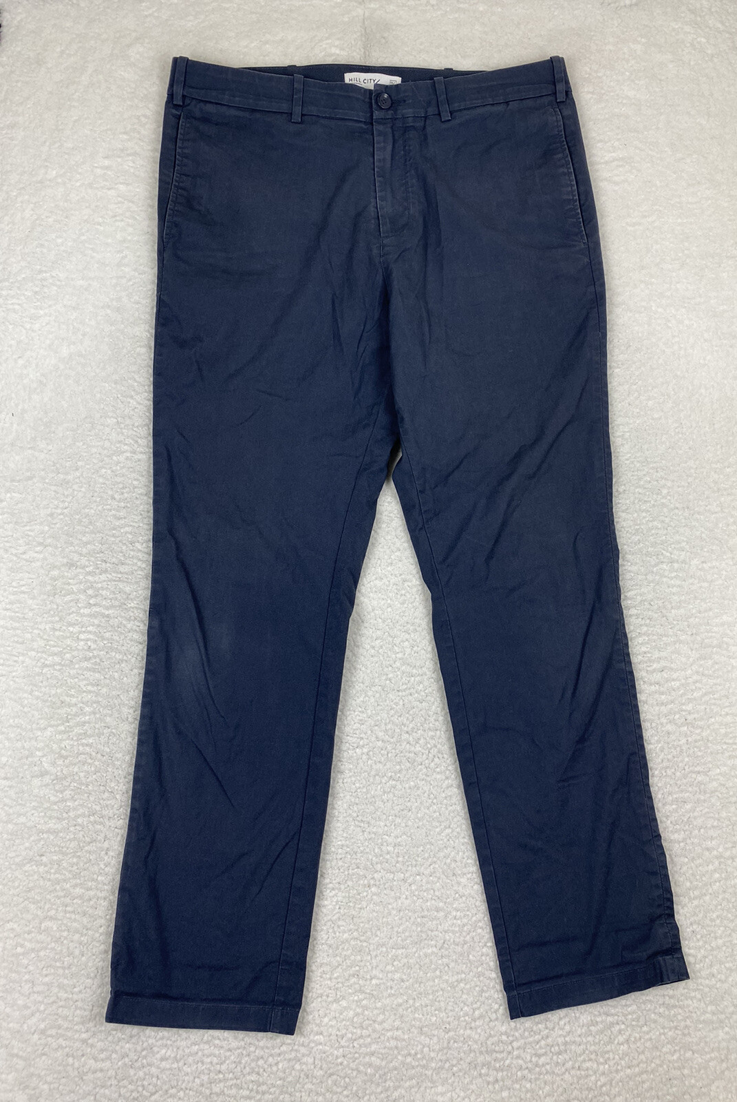 Hill City Lightweight Everyday Pant 34×30 Blue/Gray Athletic Slim Golf Chino