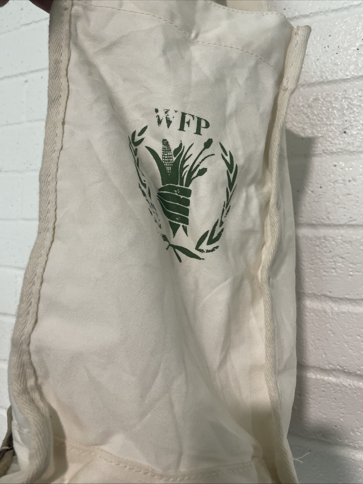 Feed 100 Children of the World Convertible Re-Usable Cotton Tote Burlap Bag