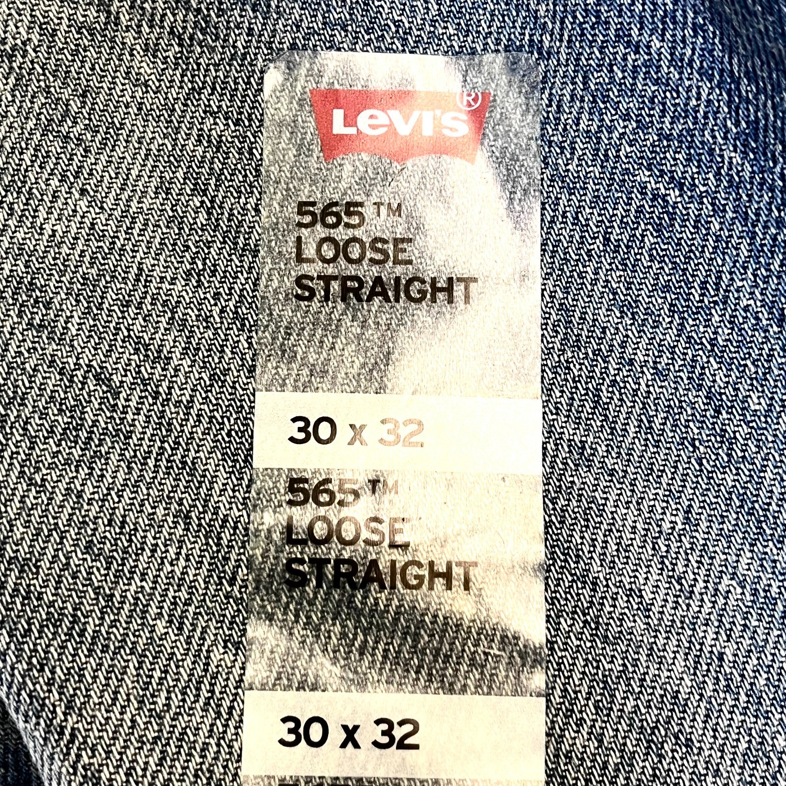 Levi’s 565 Men’s Blue Denim 5 Pockets Loose Straight Jeans Size 30×32