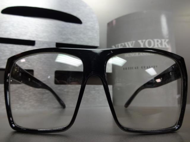 LARGE OLD SCHOOL VINTAGE RETRO Style Clear Lens GLASSES FRAME Hipster Nerd Smart