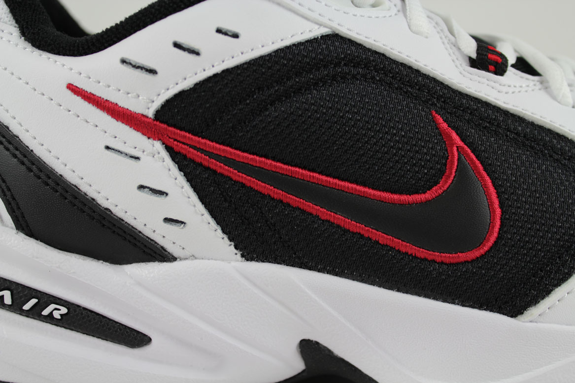 NIKE AIR MONARCH IV 4 EXTRA WIDE 4E EEEE WHITE/BLACK/RED CROSS TRAINER MEN SIZES
