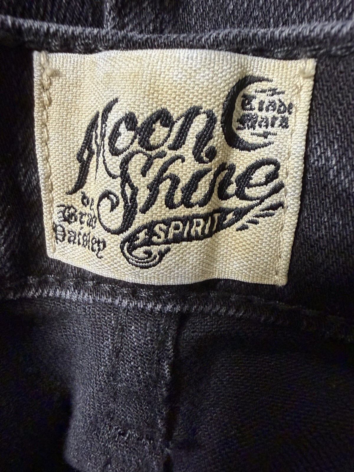Moon Shine Spirit Brad Paisley 120 Proof Slim Straight Jeans Mens 33X32 Black