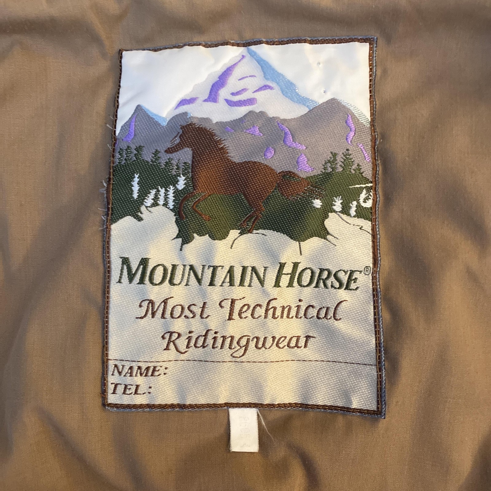 Mountain Horse Quilted Jacket Womens Medium Green Detachable Sleeves Equestrian