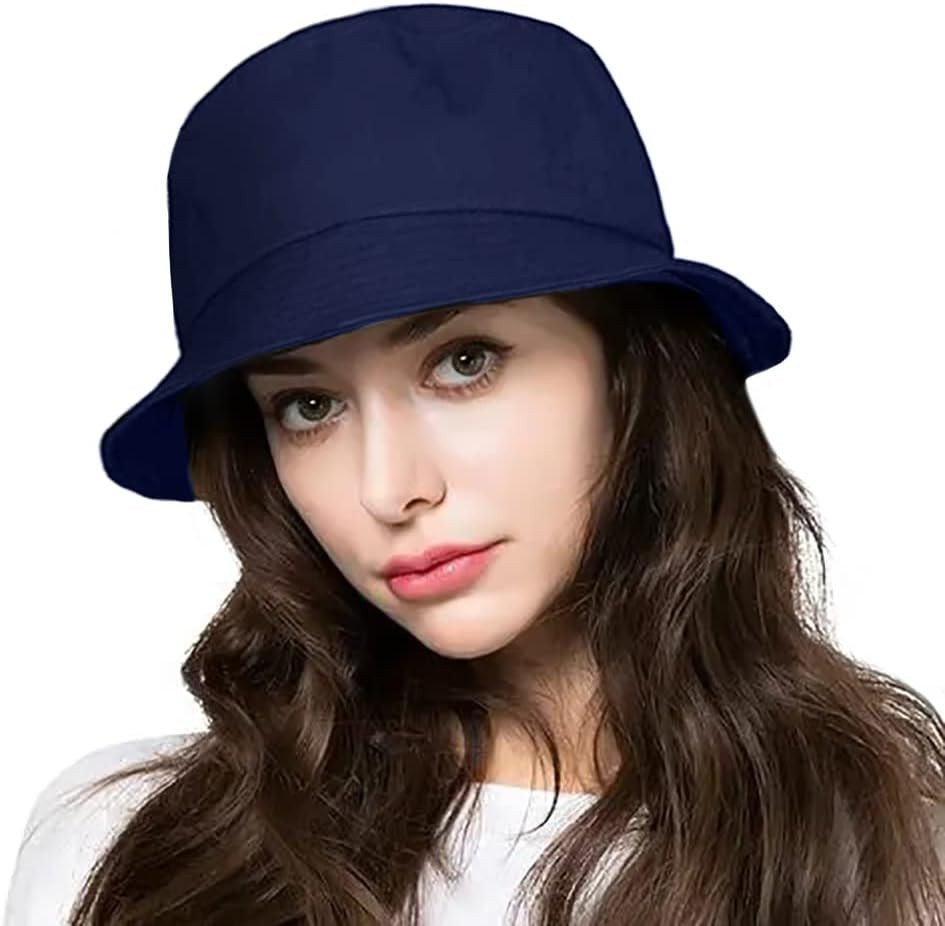 Unisex Bucket Hat Beach Sun Hat Aesthetic Fishing Hat for Men Women Teens, Rever