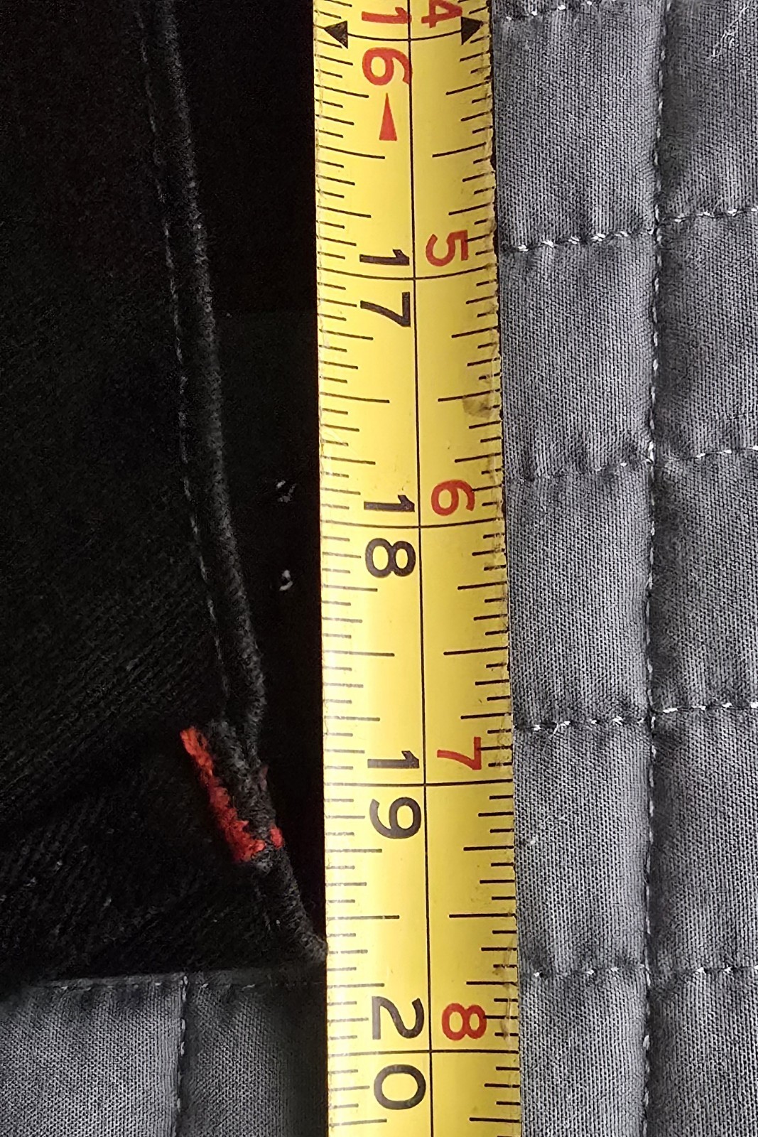 NWT True Religion Ricky Black Jeans Mens 38×30 Red Stitch Relaxed Straight Flap