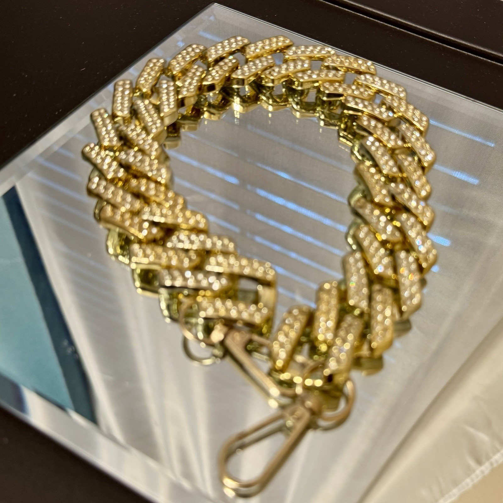 Gold Cuban Link Handbag Chain Brand New