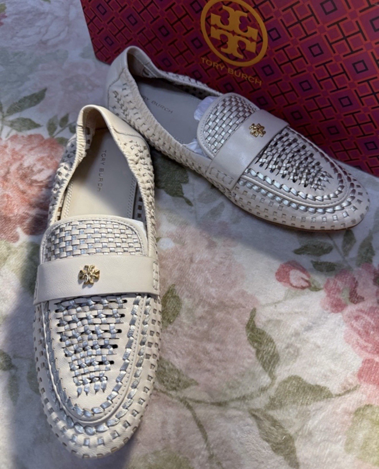 Tory Burch NEW In Box Woven Ballet Loafer Retail $378 Size 8.5