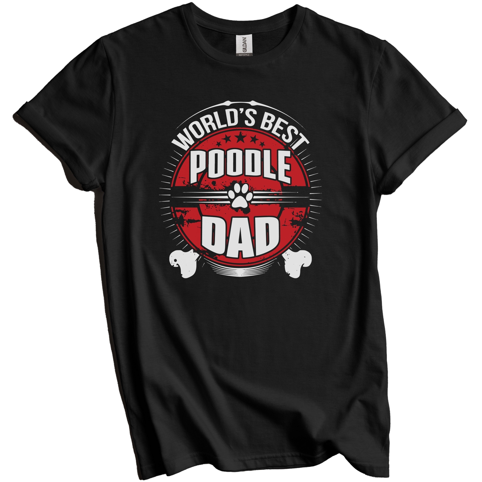World’s Best Poodle Dad Dog Owner T-Shirt