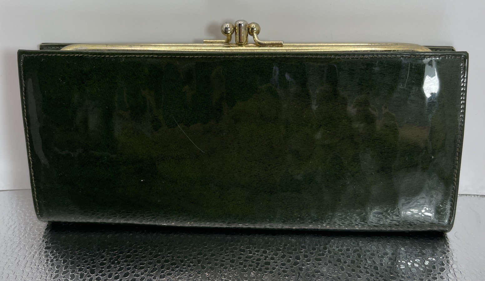 Vintage Patent Leather Wallet/Clutch Envelope Style