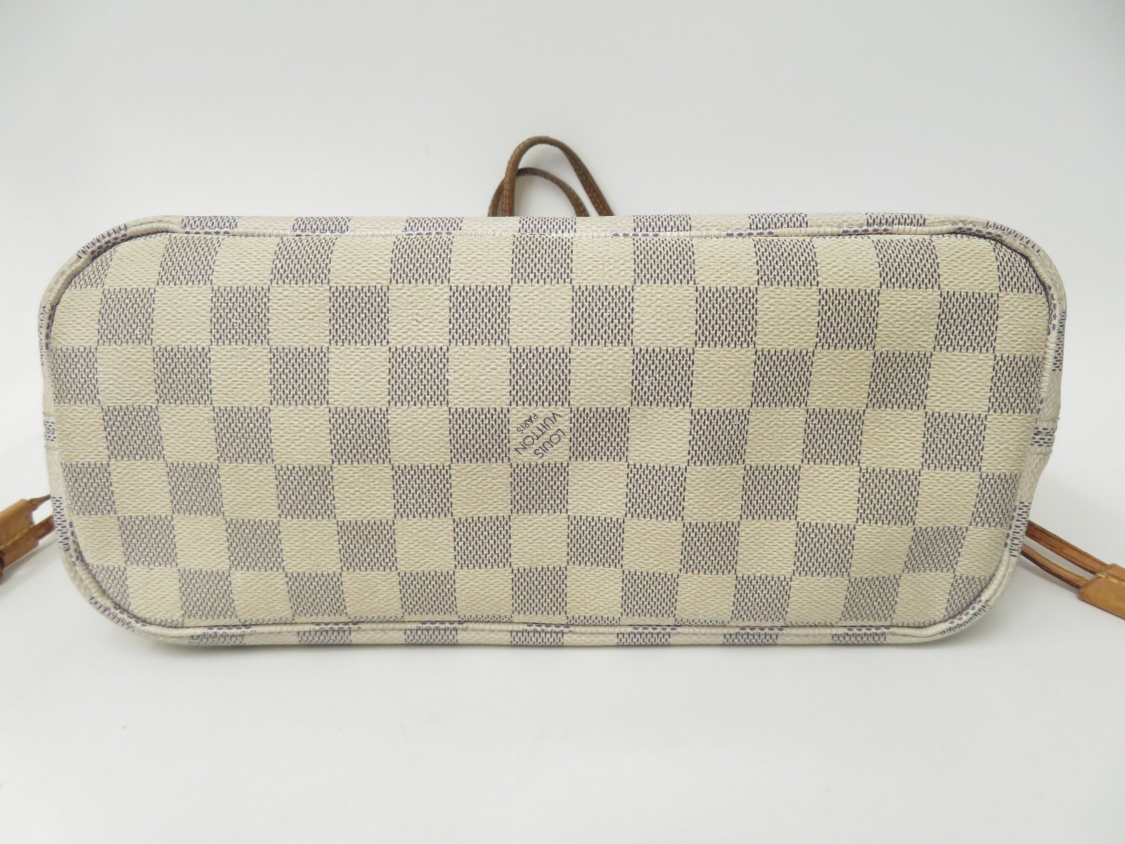 Authentic Louis Vuitton Damier Azur Neverfull PM Tote Bag Handbag F#51248