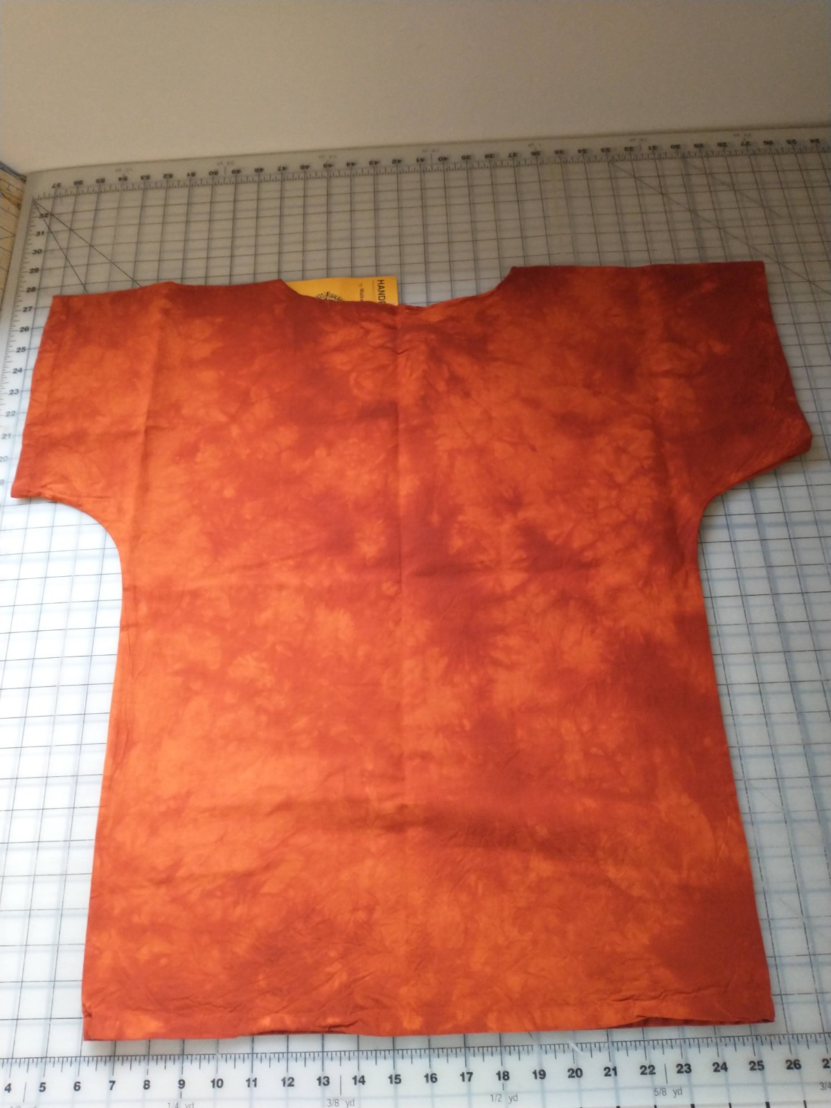 Australian Aboriginal Hand Painted Art Shirt, Mud Cloth Tie Dye Cotton, Kangaroo