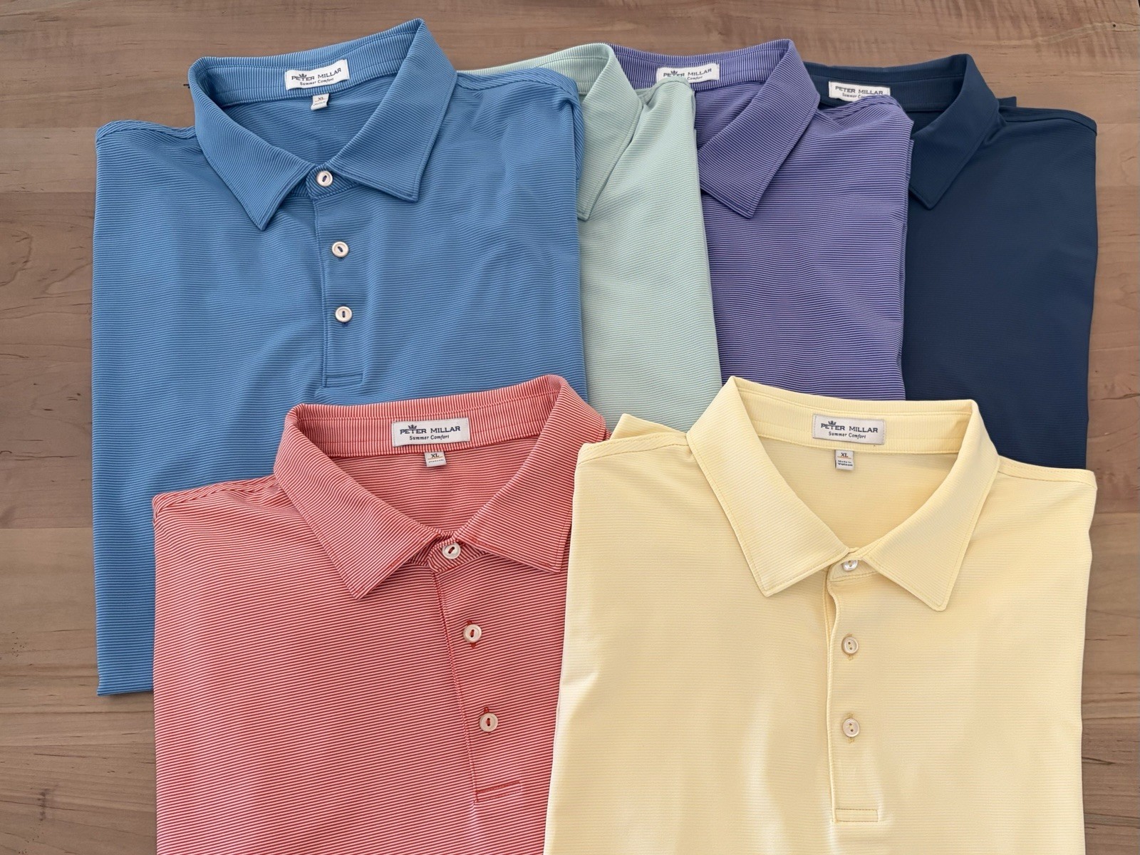 Peter Millar Jubilee Stripe Polos sz XL
