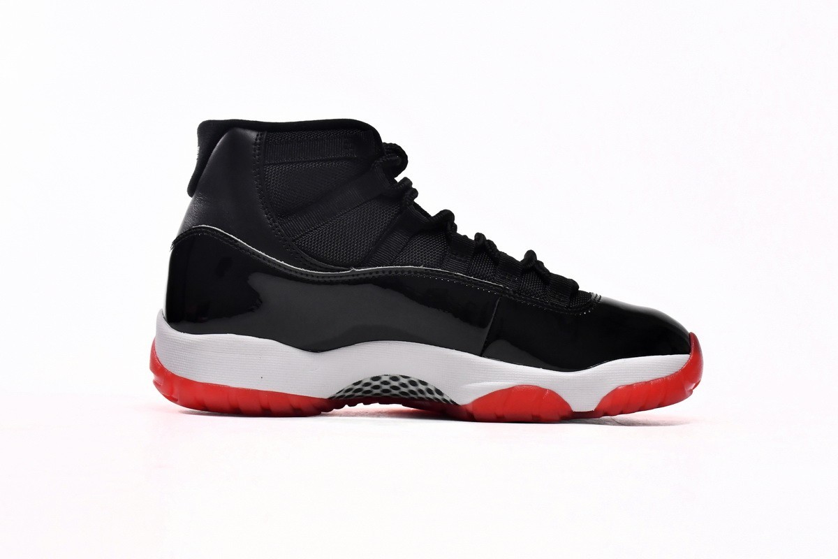 Nike Air Jordan 11 Retro Bred 2019 378037-061 Black Varsity Red Men’s Shoes