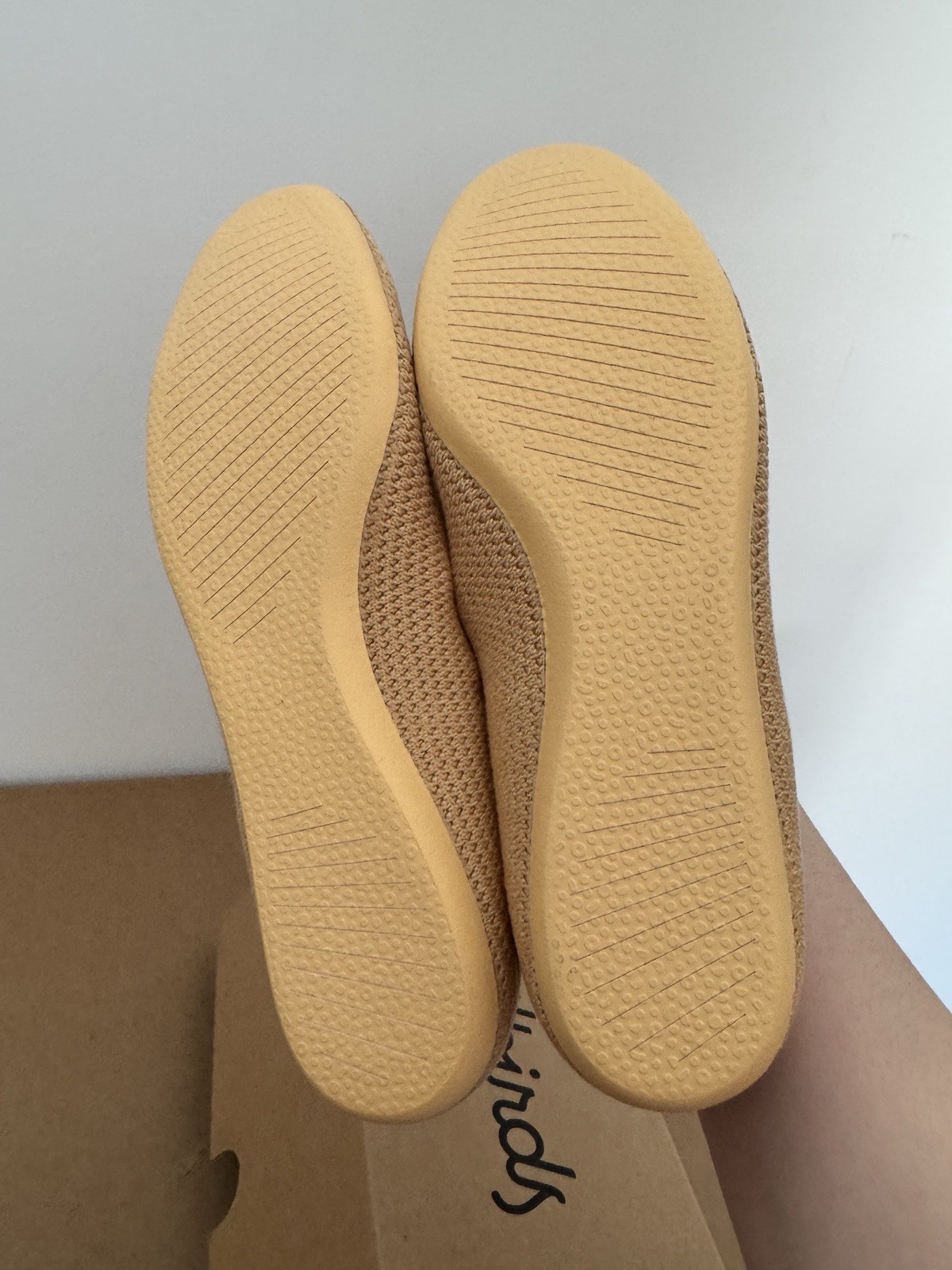 NEW ALLBIRDS TREE BREEZER LUX BEIGE BALLET FLATS SHOES SLIP ON WOMENS SIZE 9