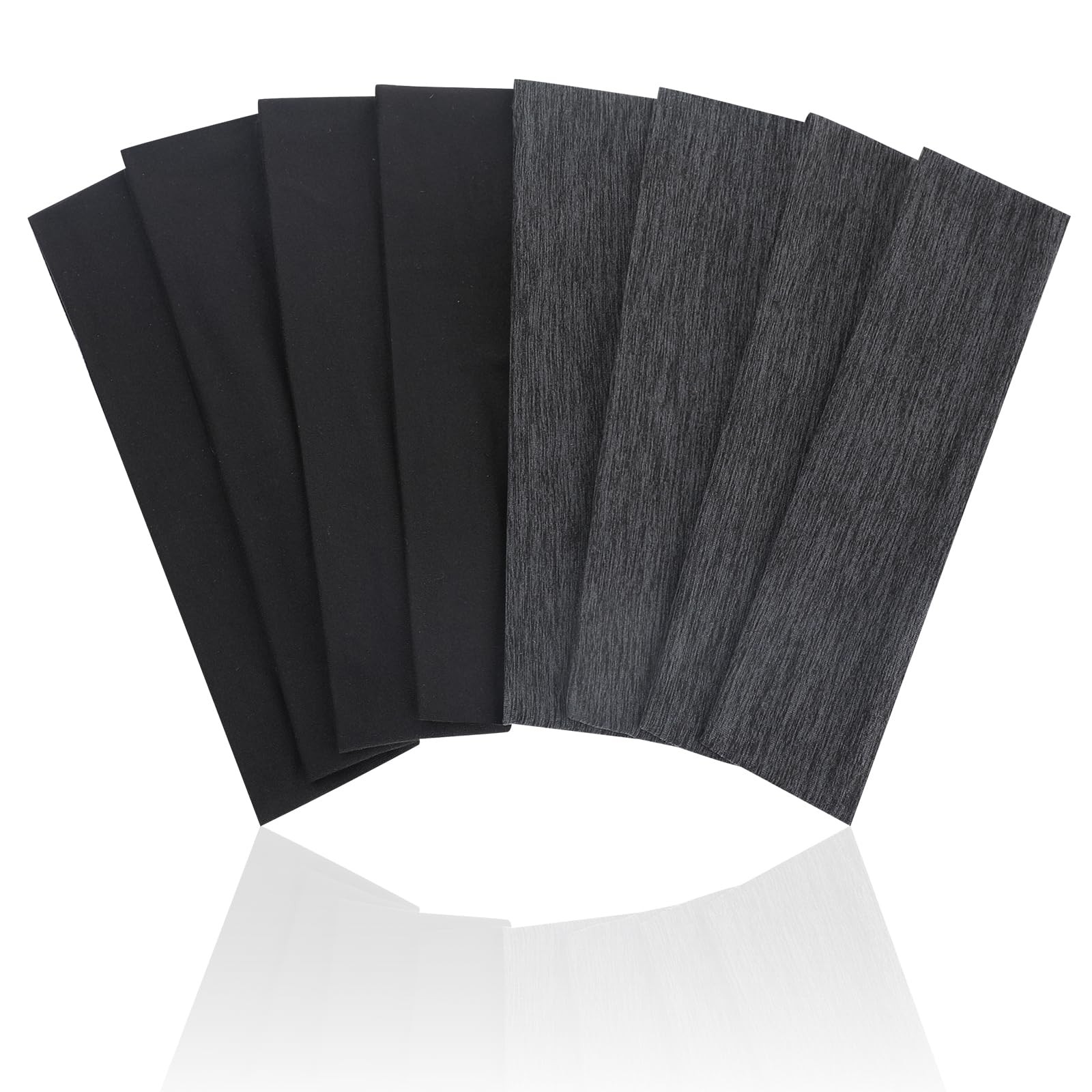 8 Pack Sport Headbands for Men Women, Elastic Soft Fabric Non-Slip Hair Band…