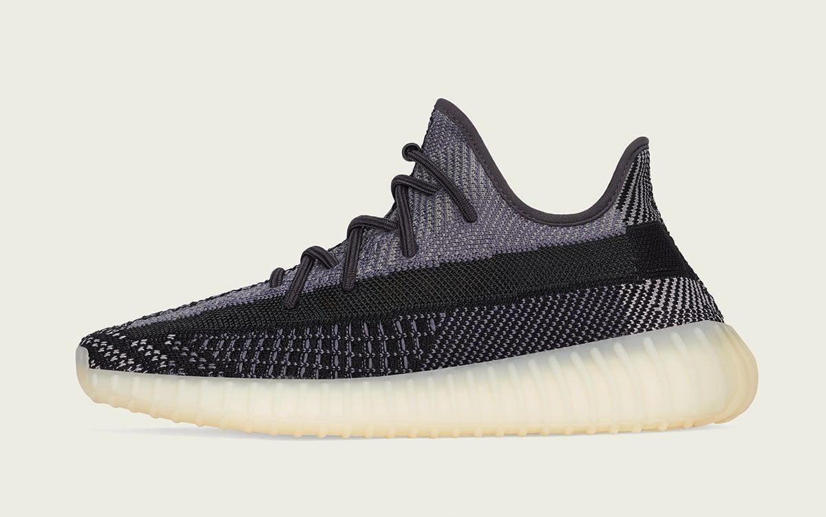 adidas Yeezy Boost 350 V2 Carbon Men’s Carbon Black Sports Sneaker FZ5000