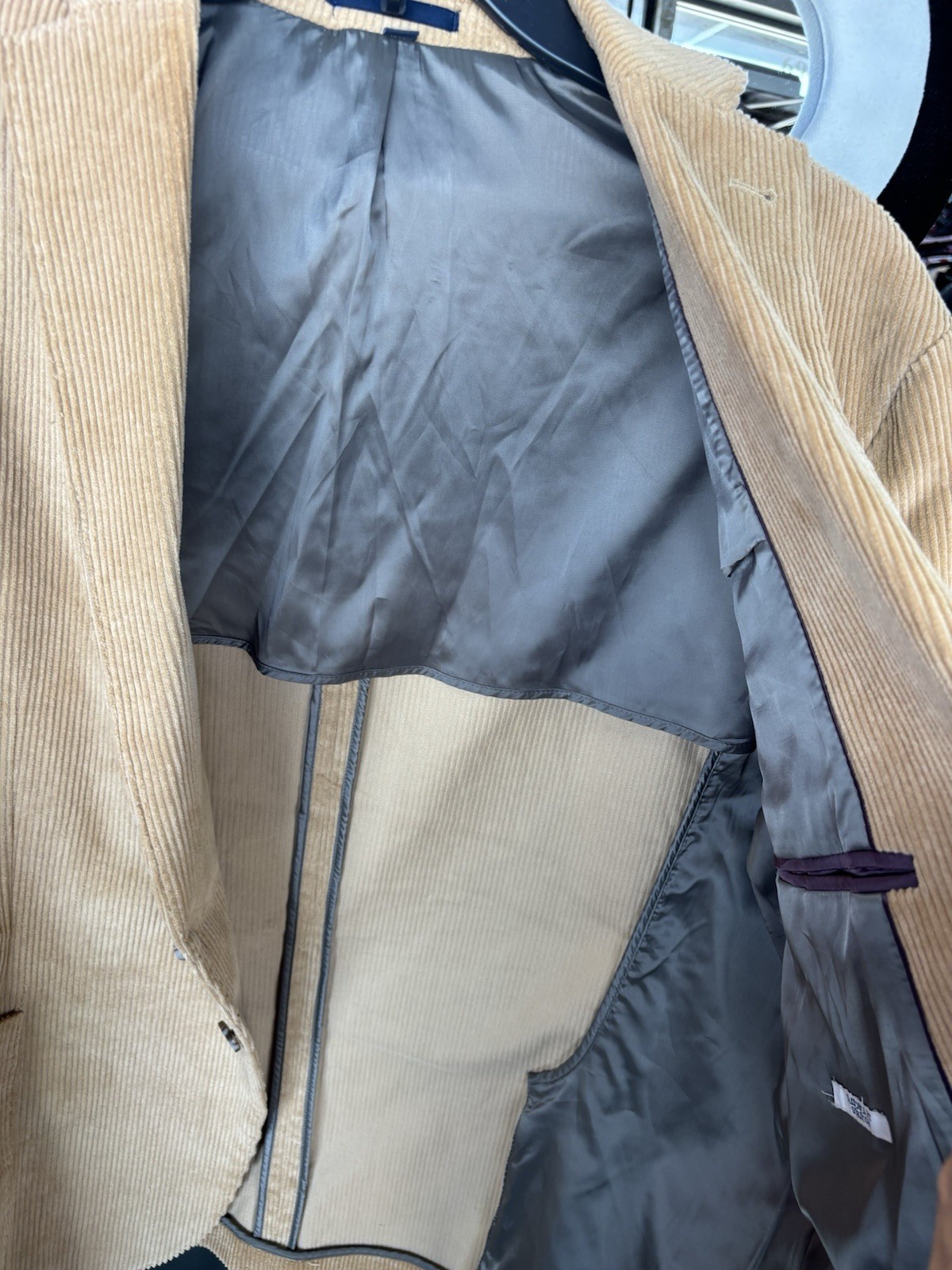 Jos. A. Bank 1905 Men’s Tan Solid Corduroy Sport Coat 42R 2-Piece 2-Button
