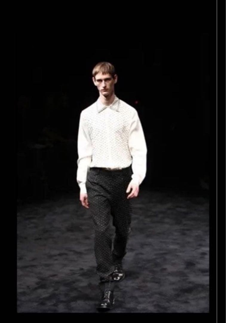 Studded Shirt XS (US XXS) PRADA 2009FW Archive White Runway Collection Piece