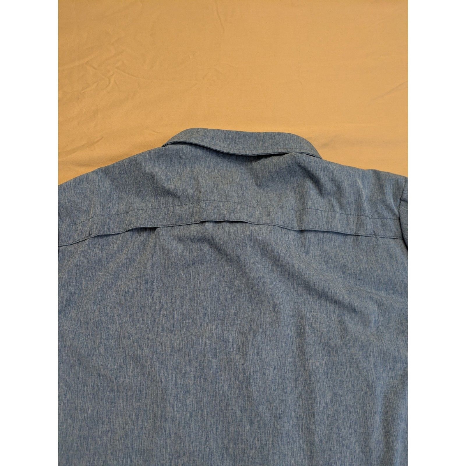 Zeroxposur Blue Short Sleeve Performance Button Up Athletic Shirt Men’s XL