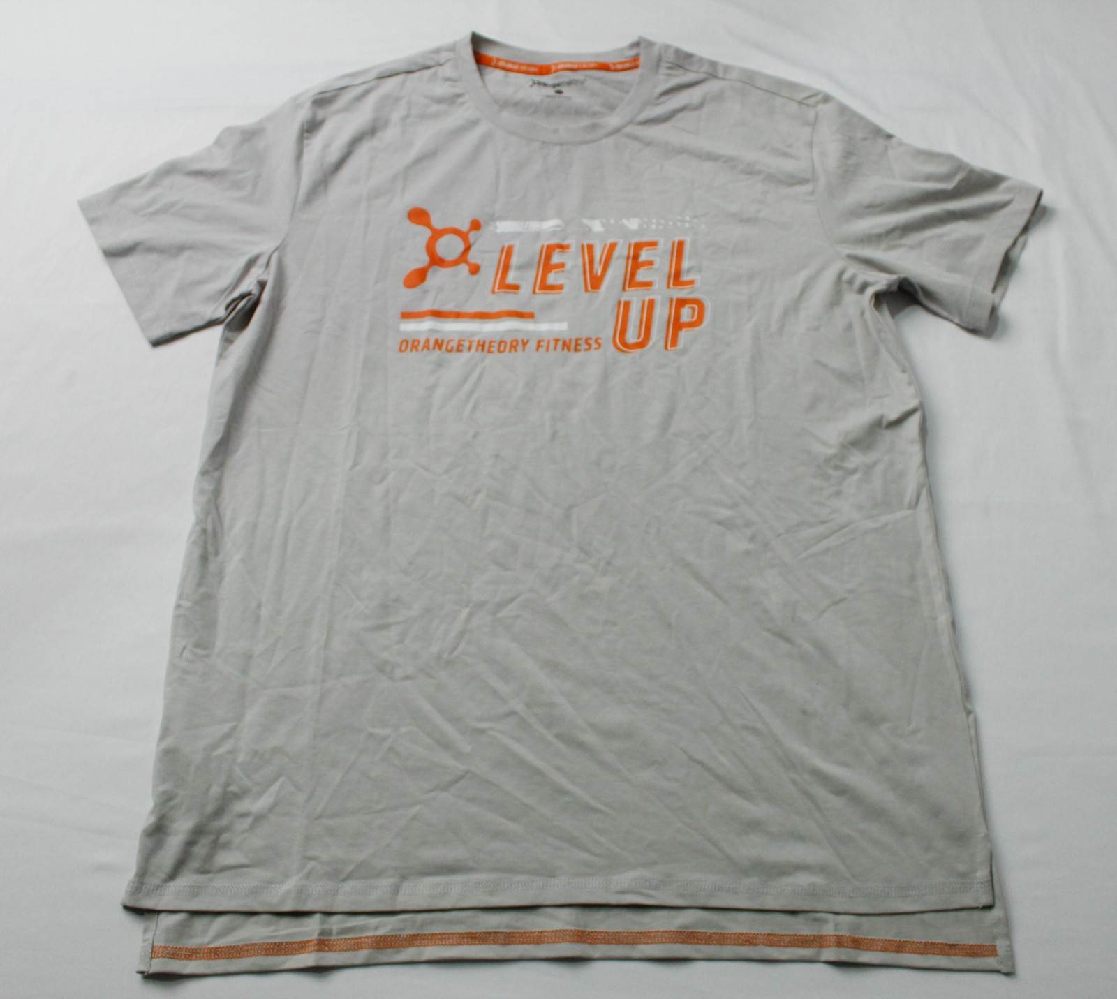 Orange Theory Unisex Adult’s Short Sleeve Recovery Tee EH6 Light Grey Large