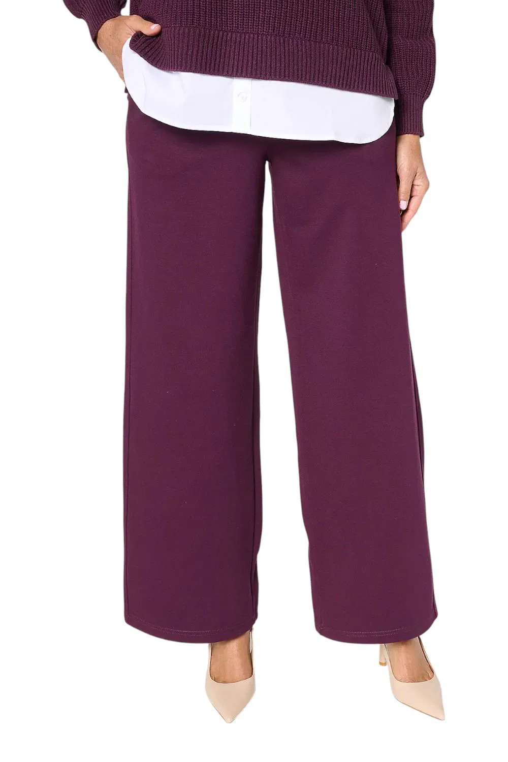 Belle by Kim Gravel Women’s Perfect Ponte Pull-On Pant Fig