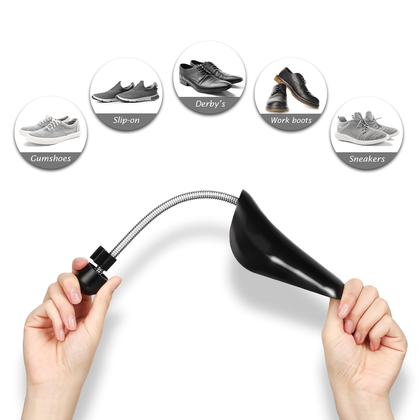 20 Pairs Spring Shoe Tree Stretcher Shoe Shape Plastic 33 cm/ 13 Inches Sneak…