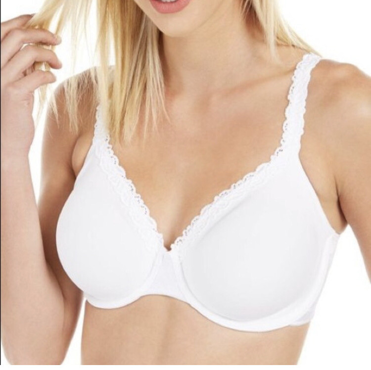 Bali Smoothing Bra Lightly Lined Back Smoothing Underwire Unlined 44DD