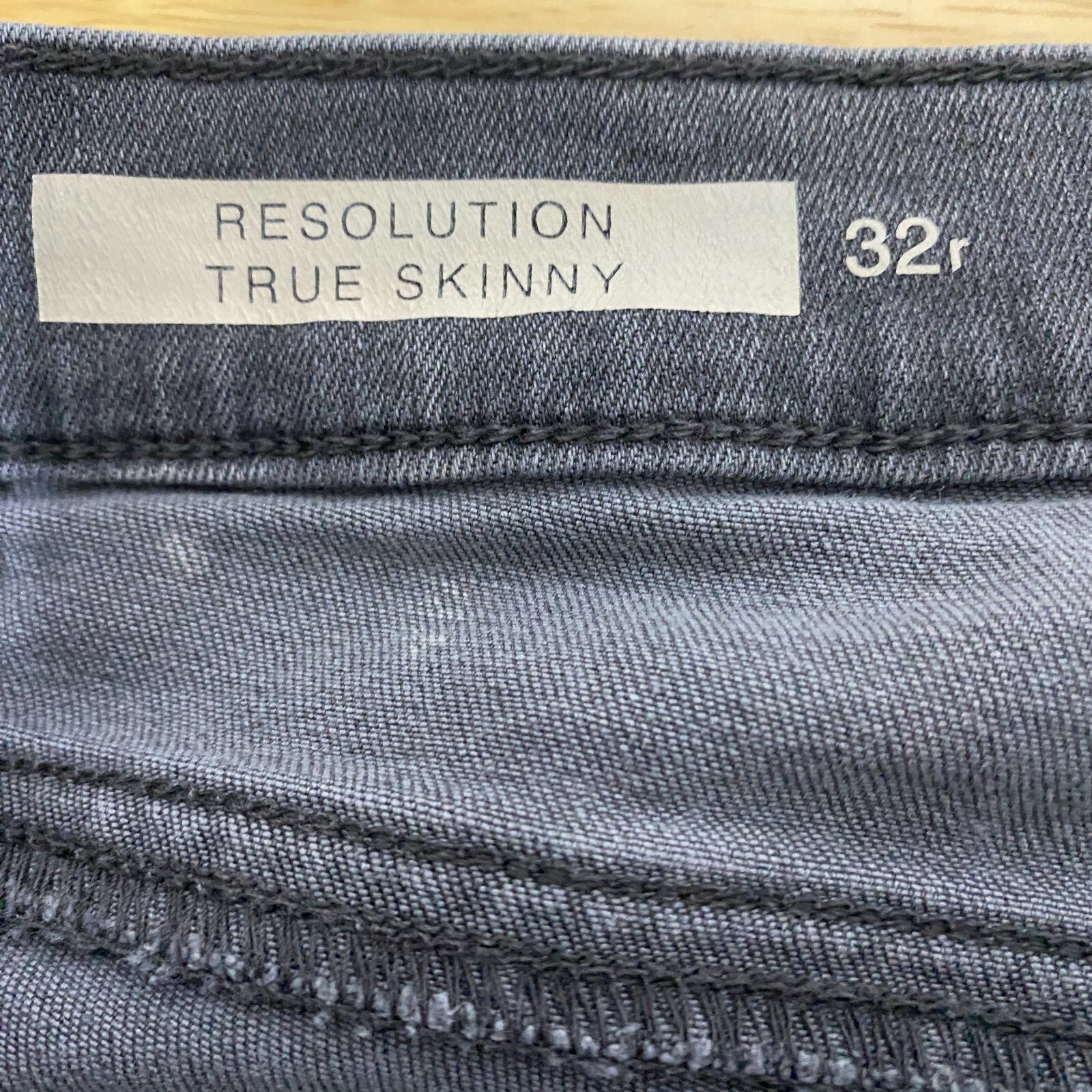GAP Jeans Womens 32 Gray Resolution True Skinny Stretch Distressed High Rise