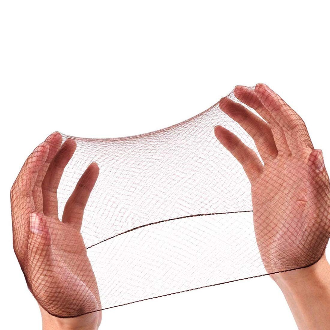 Smilco Hair Net 100 Pcs, 20 Inches Hair Nets Elasticity Invisible Elastic Mesh