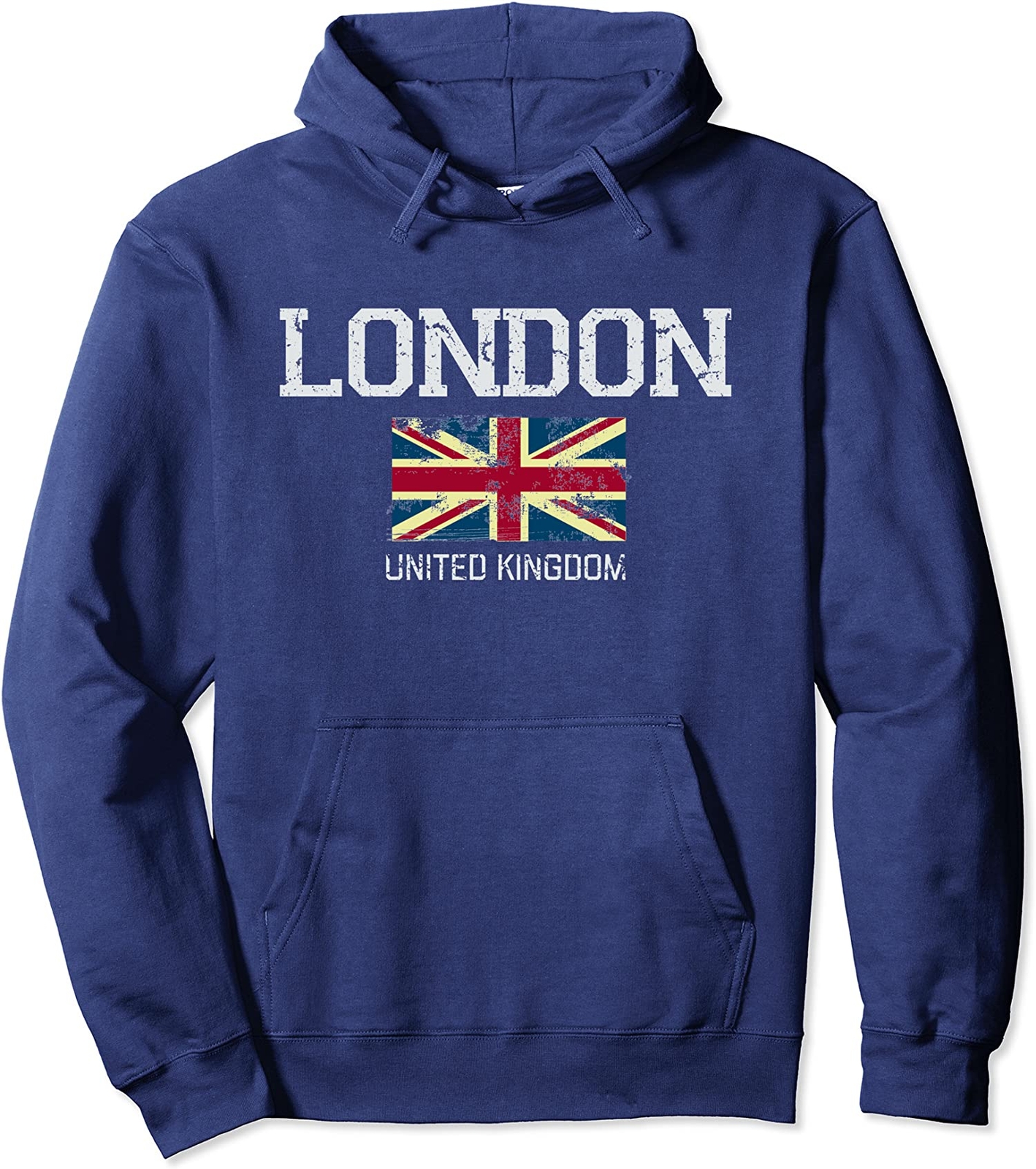 Vintage London England United Kingdom Souvenir Gift Unisex Hooded Sweatshirt