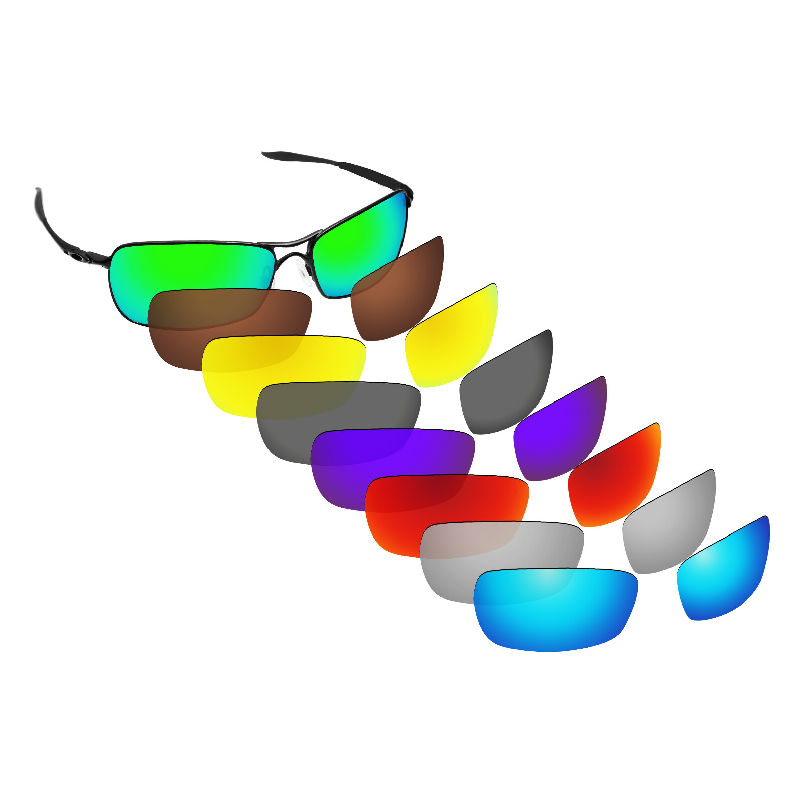 Hawkry Polarized Replacement Lenses for-Oakley Crosshair 2.0 Sunglass – Options