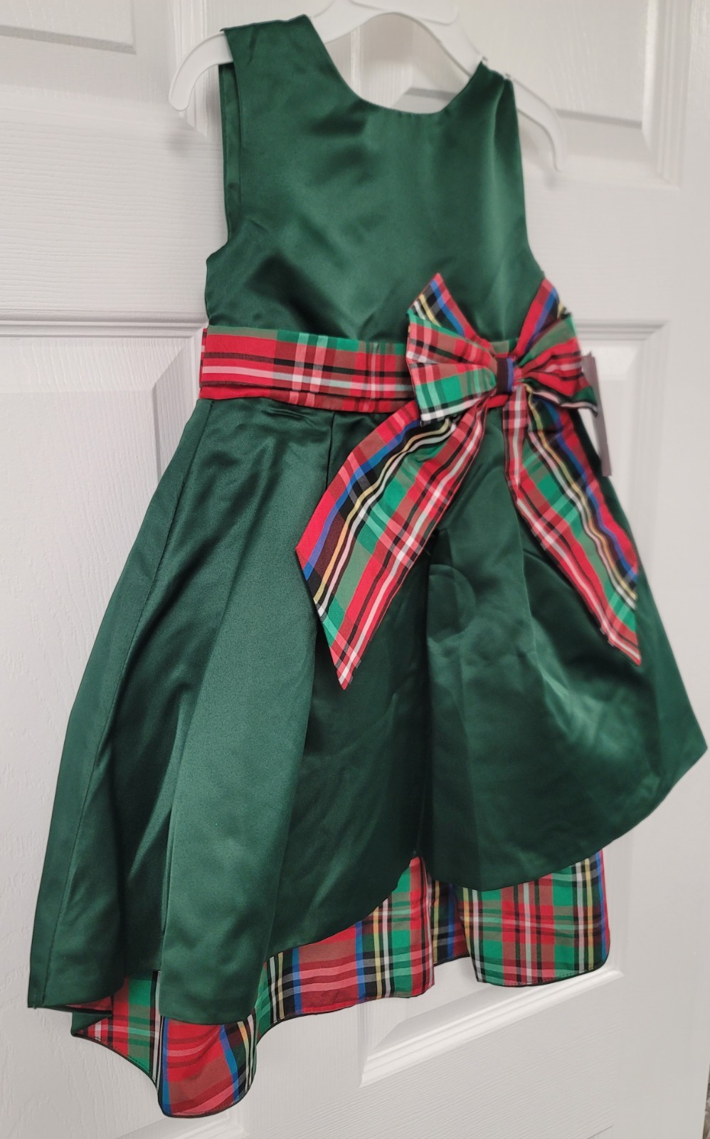 Blueberi Boulevard Girls Sleeveless Hi-Low Christmas Holiday Dress – 4T & 5