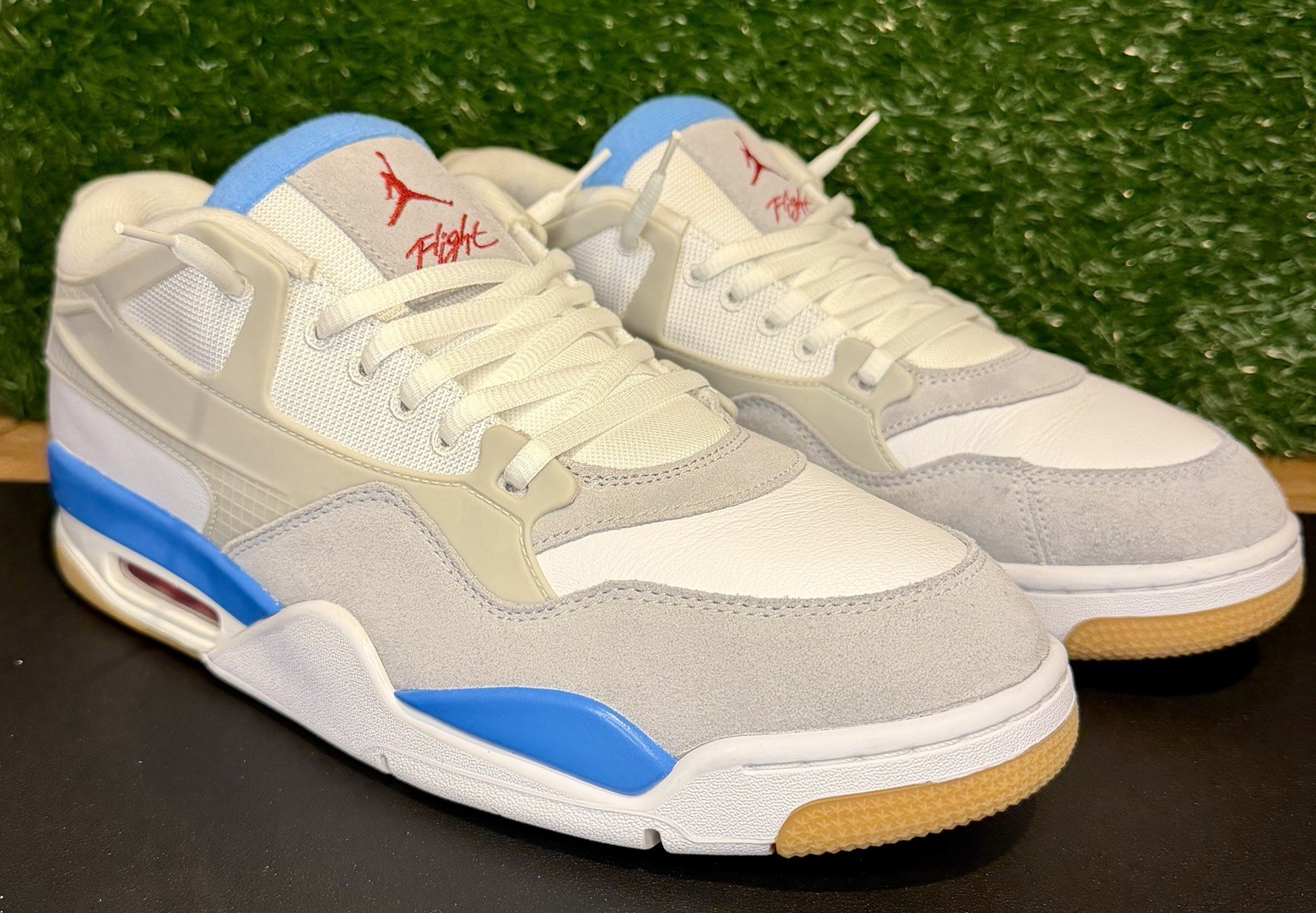 Nike Air Jordan 4 RM UNC Blue White/Neutral Gray FQ7939-104 VNDS EUC Mens 12