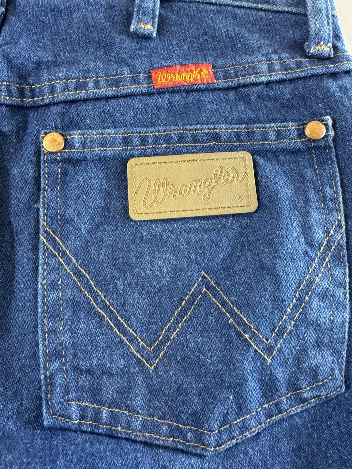 Wrangler Womens Cowboy Cut Slim Fit Jeans 7×34 High Rise Western Dark Wash