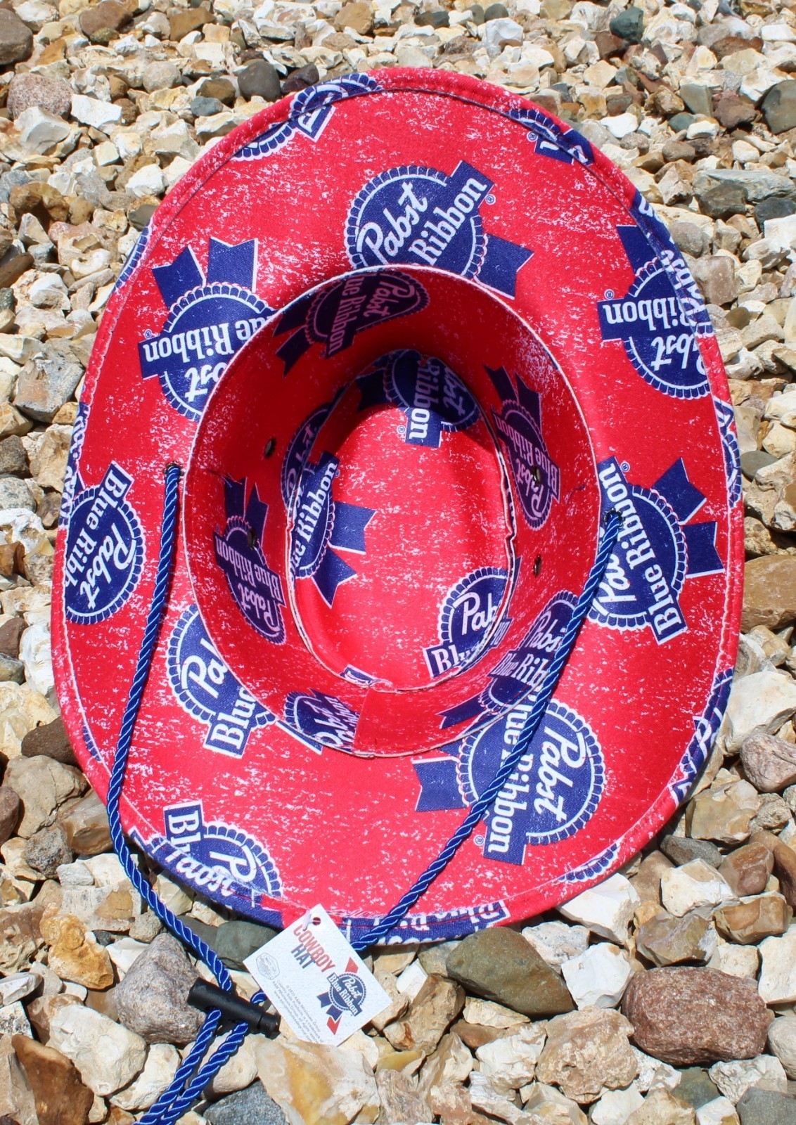 *PABST BLUE RIBBON BEER* Red PBR Logo *COWBOY HAT* BRAND NEW w/TAG