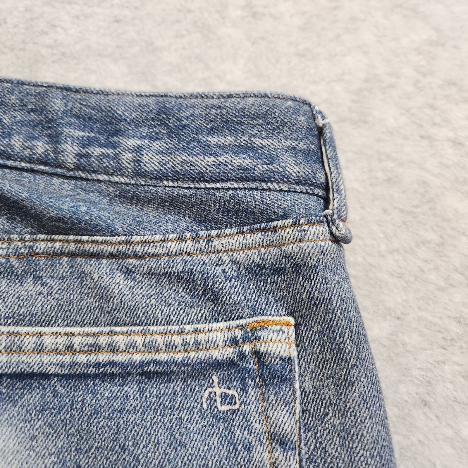 Rag & Bone Pants Mens 36 Blue Dover rb Miramar Fit 4 Straight Leg Cotton Terry